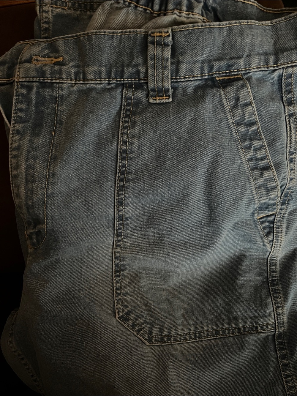 Old Navy light blue denim overalls